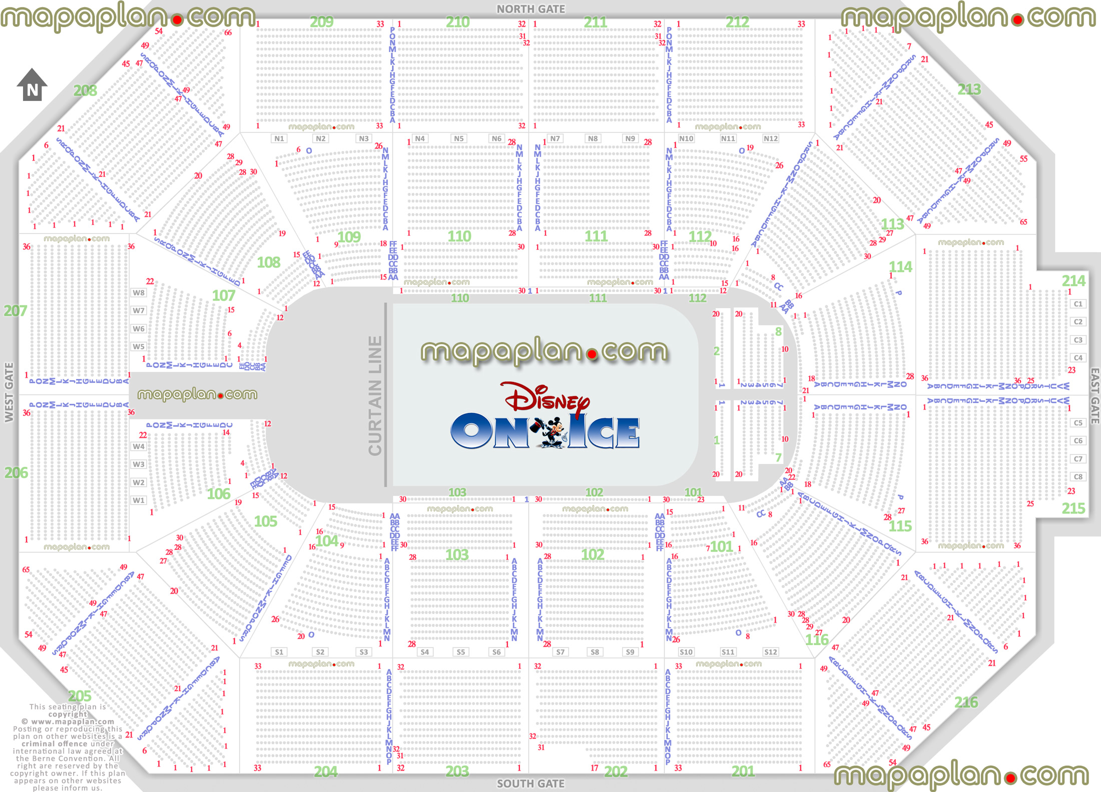 Allstate Arena Seating Chart With Seat Numbers