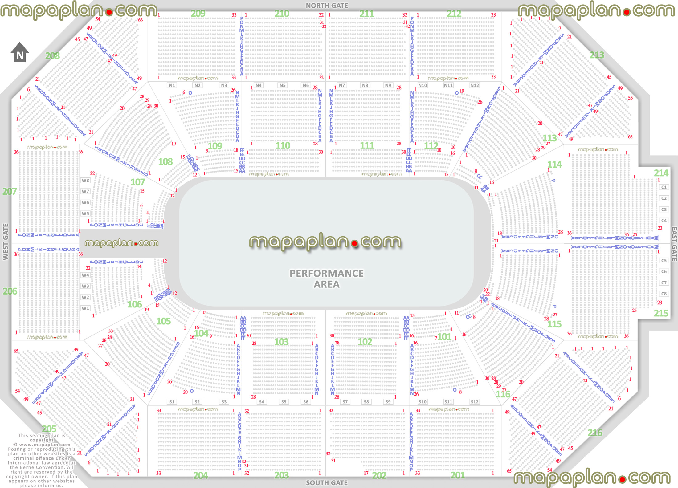 Nitro Circus Seating Chart