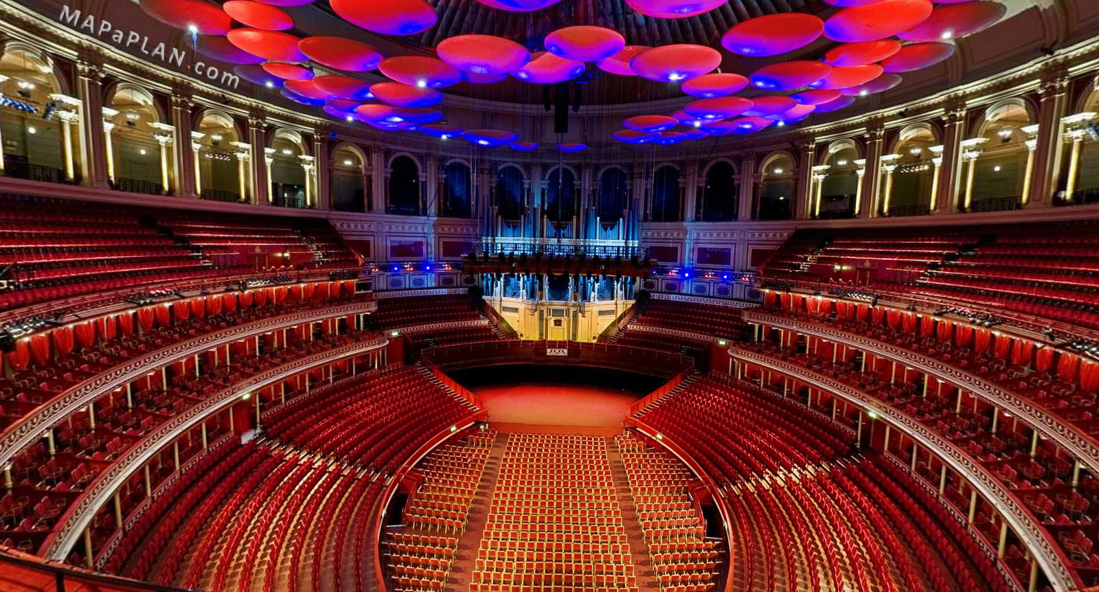 circle u row 4 seat 116 inside view photo Royal Albert Hall seating plan