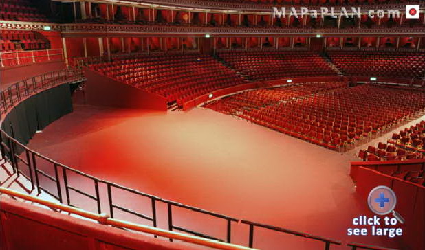 front east west choir view from seat Royal Albert Hall seating plan