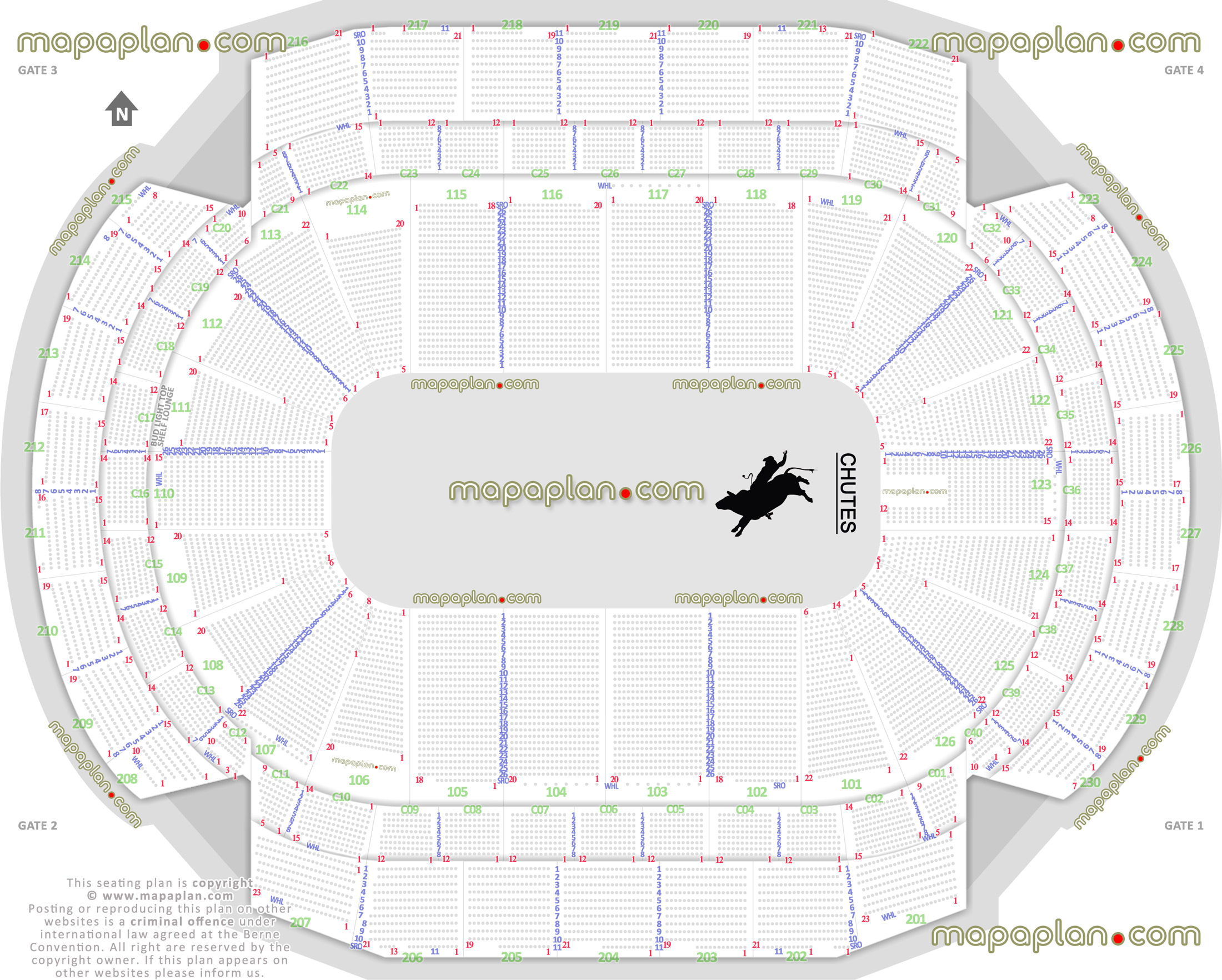 Xcel Energy Center Rodeo Seating Chart