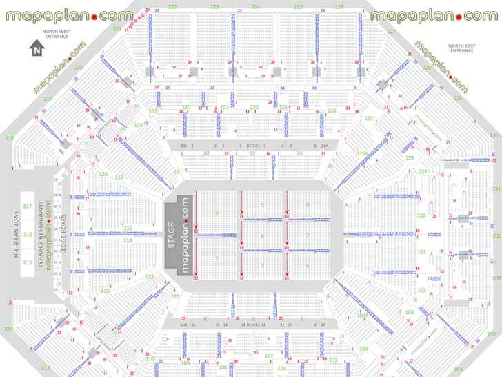 La Coliseum Seating Chart Row Numbers