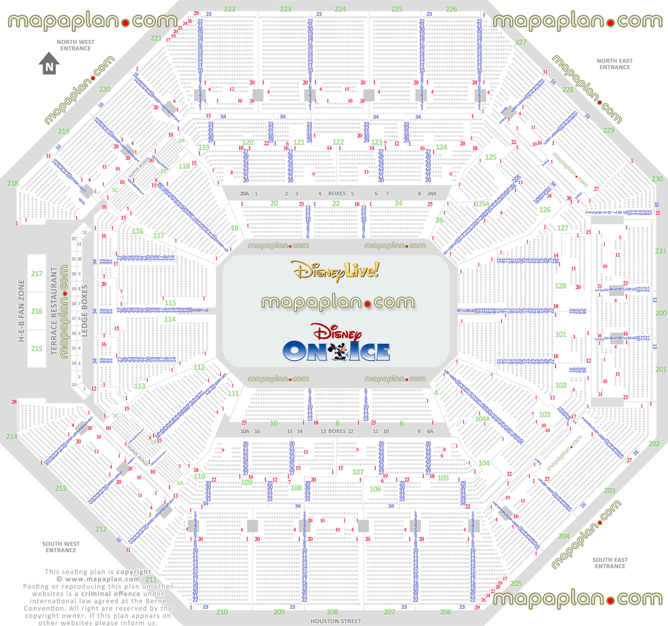 Baton River Center Seating Chart Disney On Ice