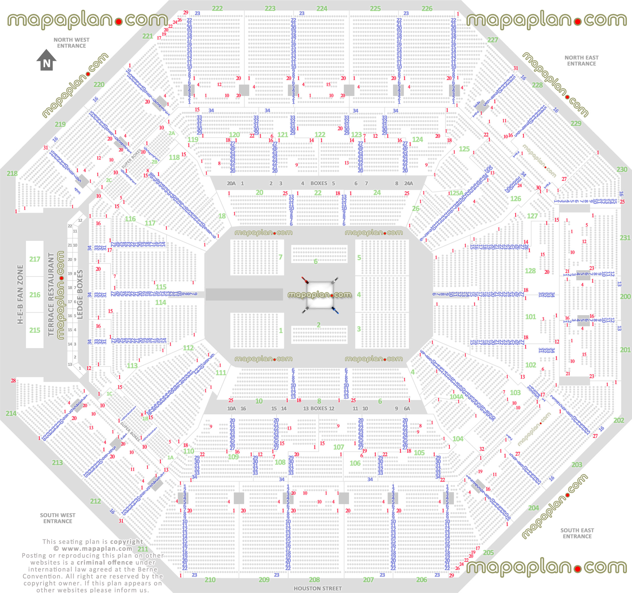 wwe wrestling boxing match events map row 360 round ring floor configuration how rows sections 101 102 103 104 104a 105 106 107 108 109 110 111 112 113 114 115 116 117 118 119 120 121 122 123 124 125 125a 126 127 128 San Antonio Frost Bank Center seating chart