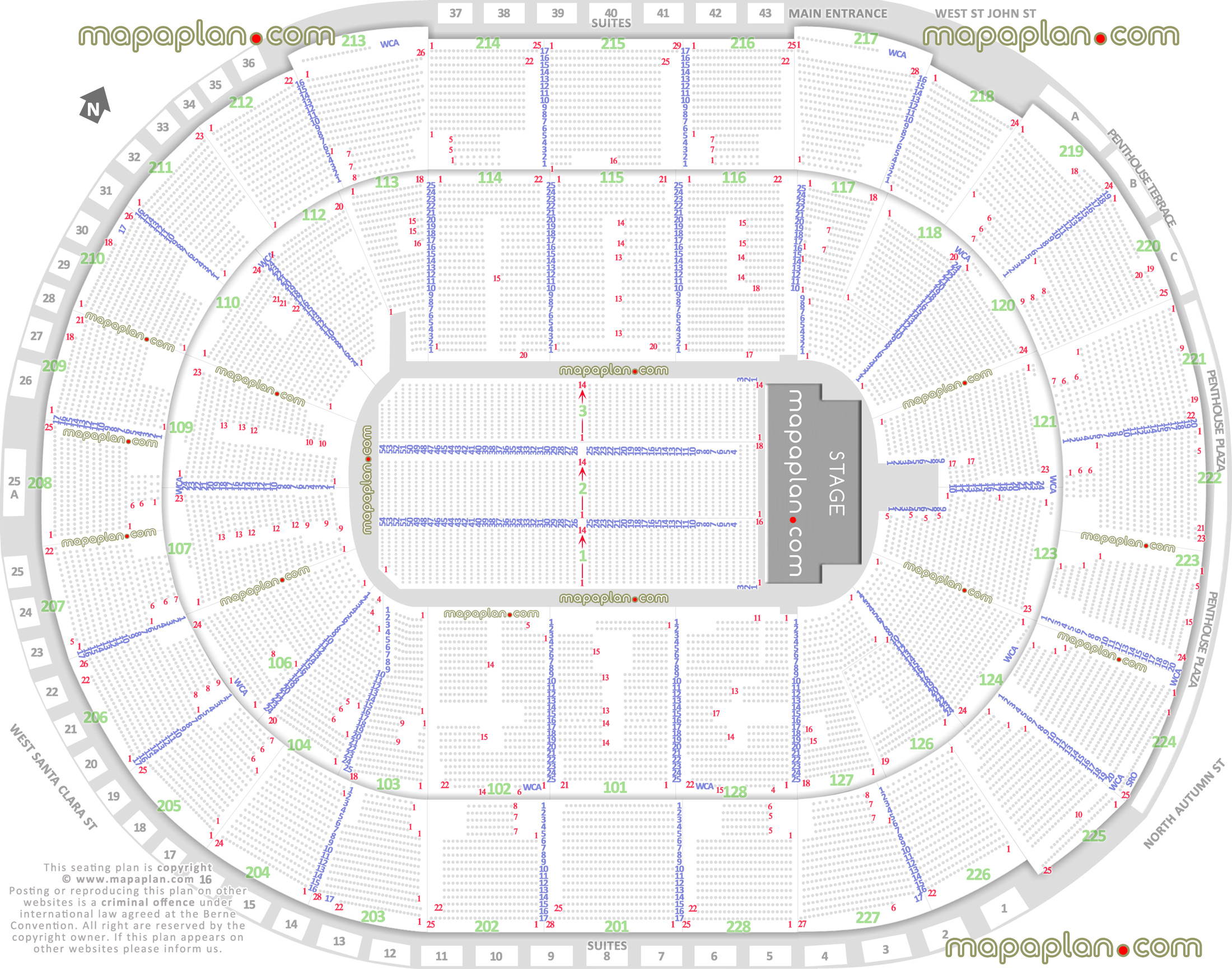 Staples Center Seating Chart Bruno Mars