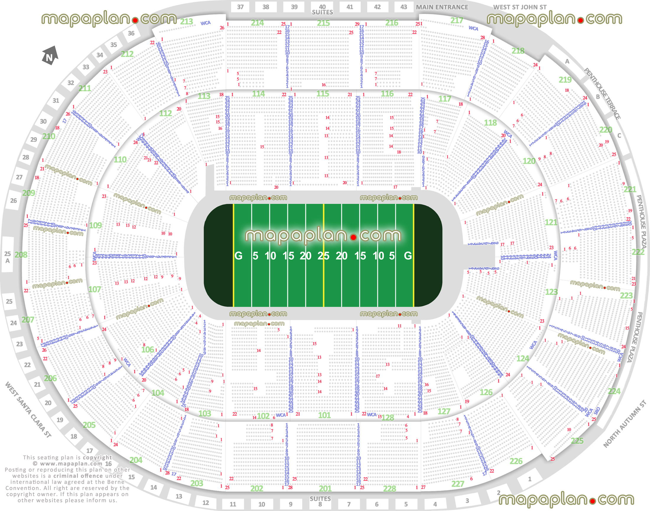 Sap Arena Seating Chart