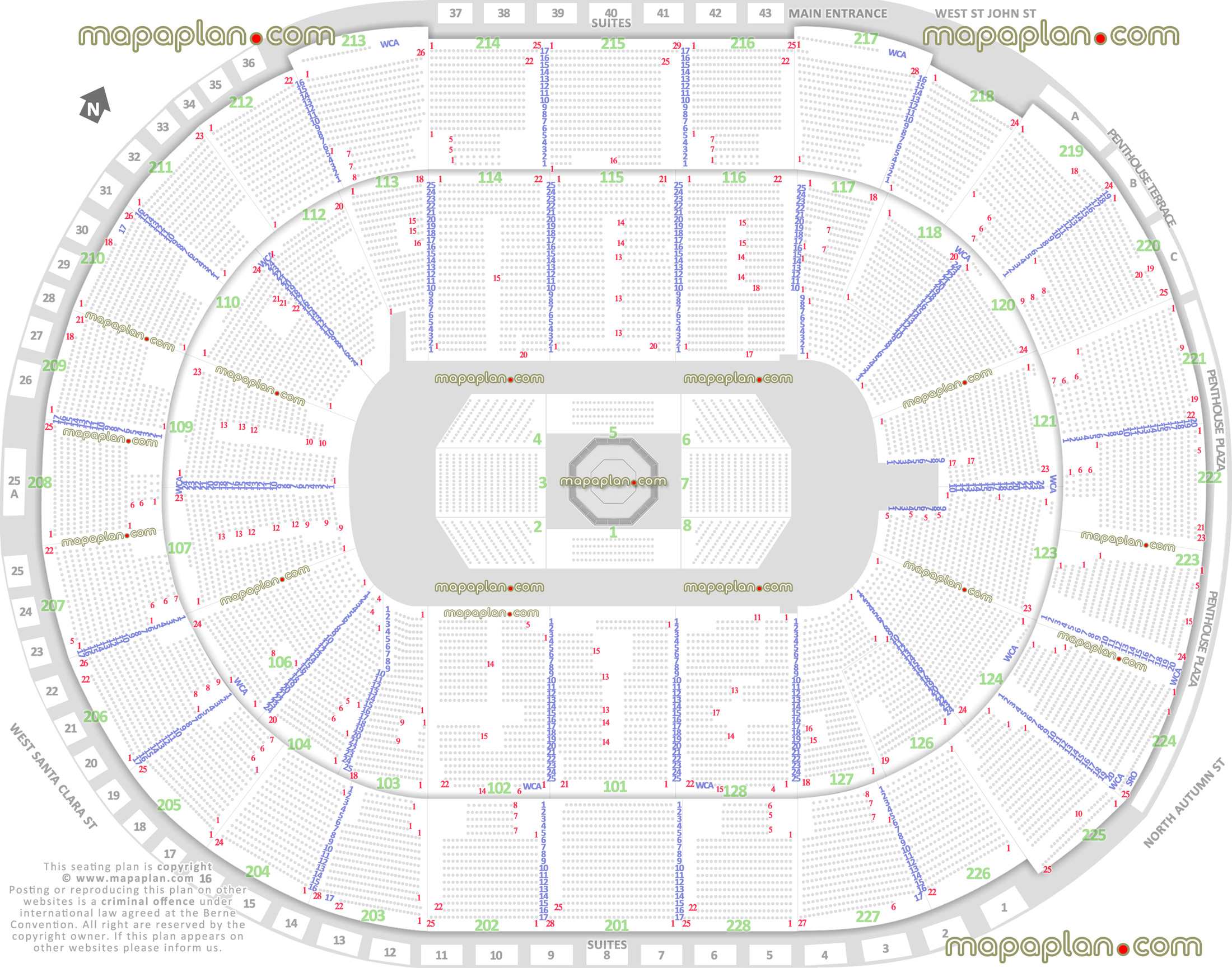 Sap Center Seating Chart