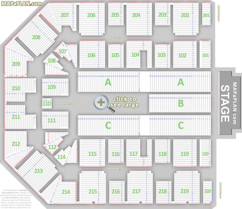 Mackey Arena Interactive Seating Chart