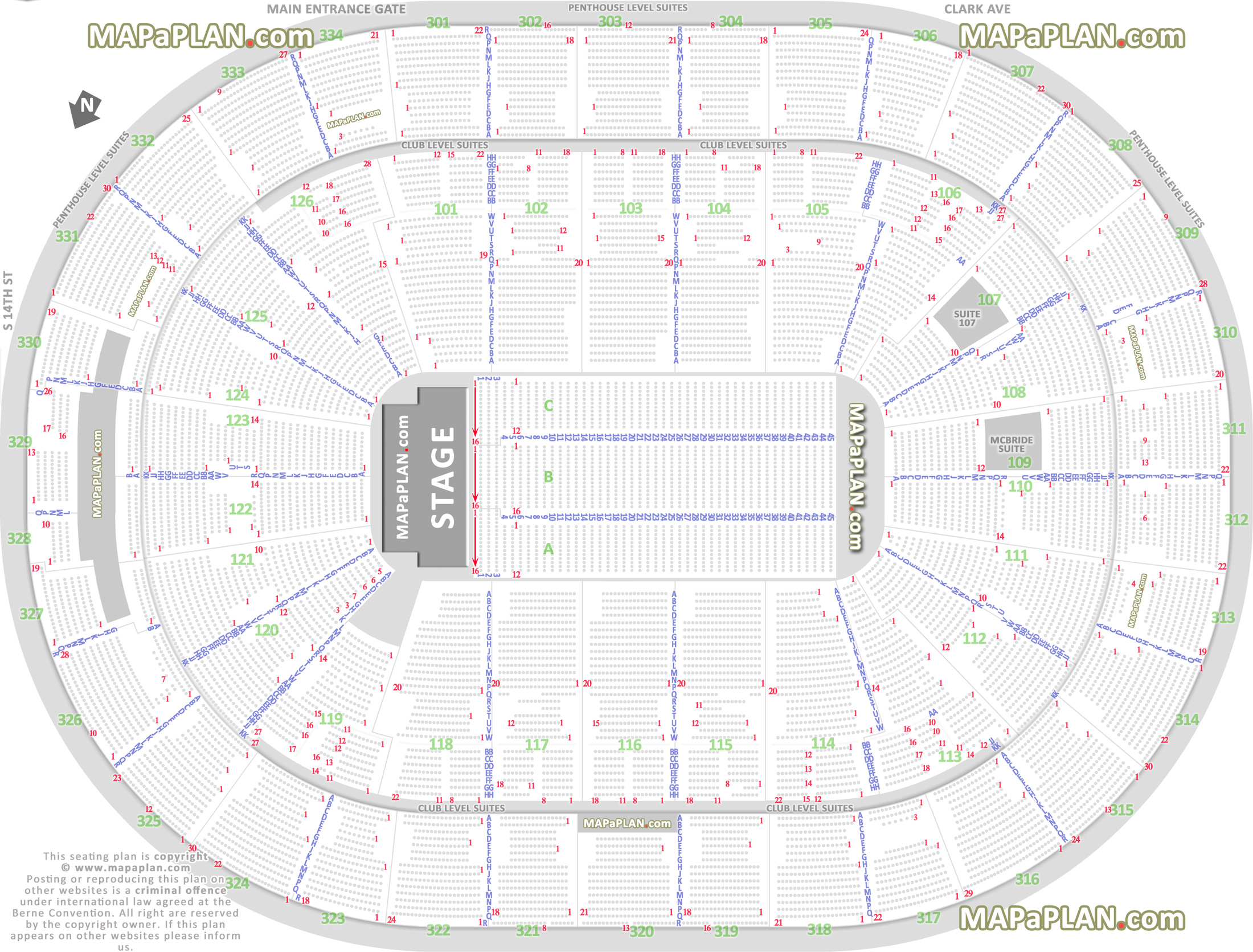 Scottrade Seating Chart