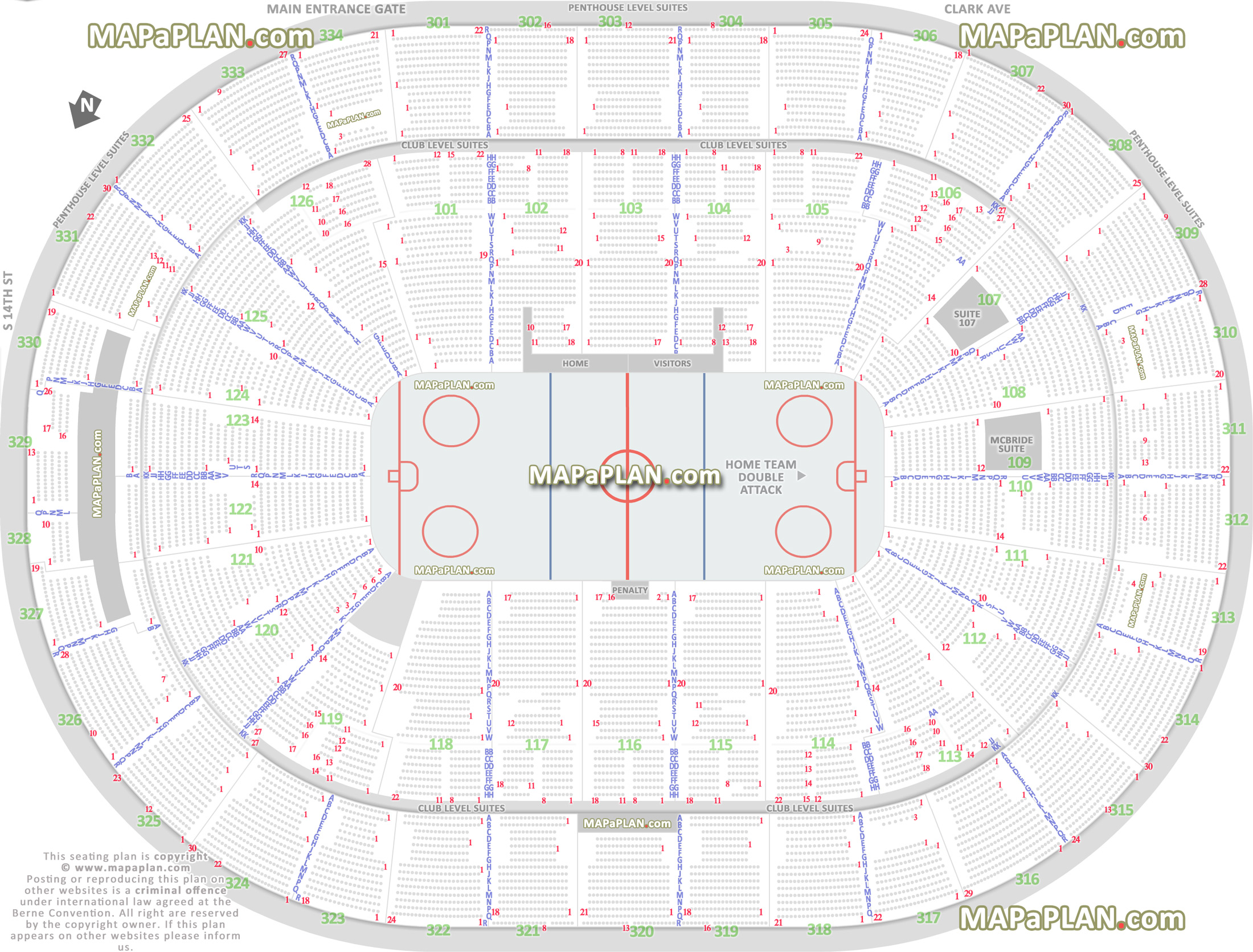 Enterprise Center Seating Chart With Rows