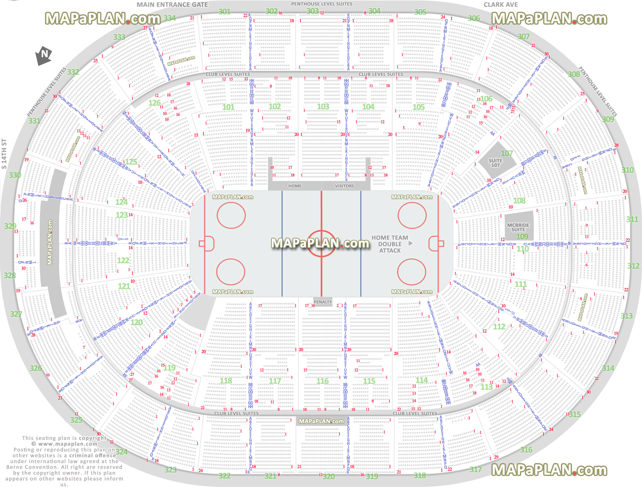 Scottrade Center Seating Chart For Blues Games