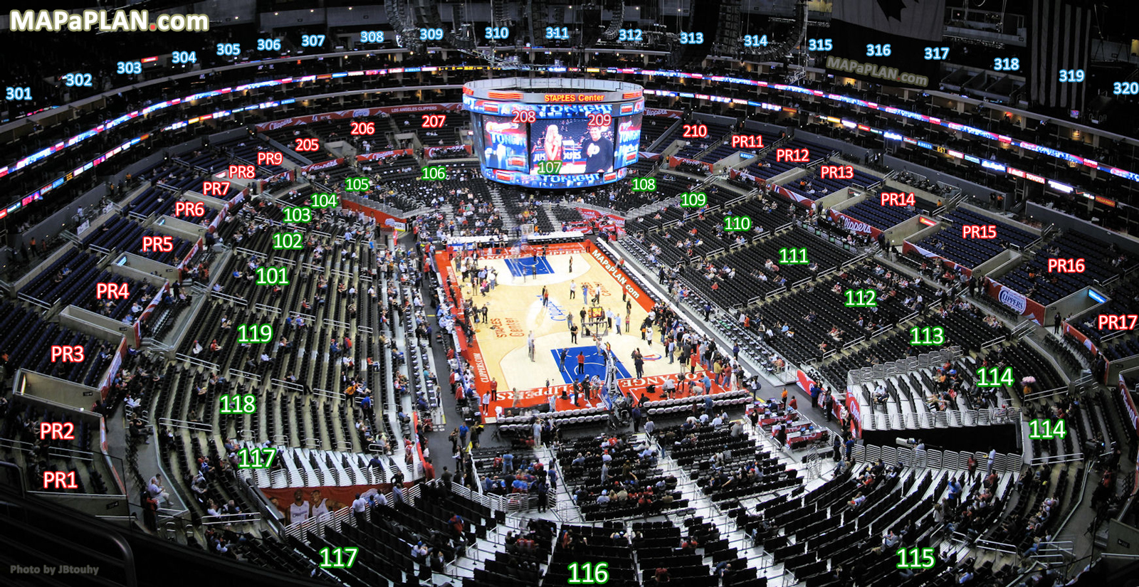 La Staples Center Seating Chart