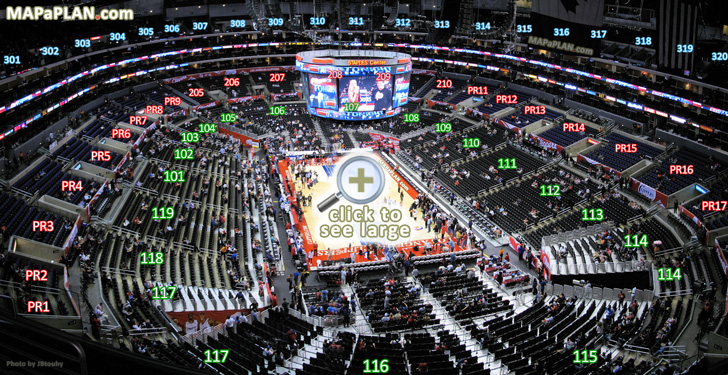 View from Section 328 Row 2 Seat 8 LA Clippers Virtual interactive tour inside bowl levels Crypto.com Staples Center Arena seating chart