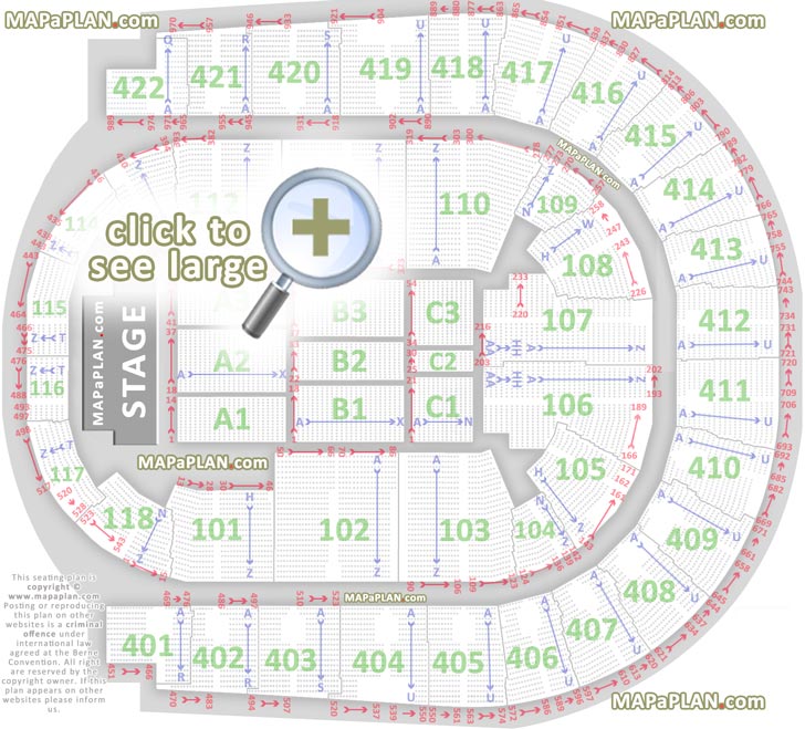 The O2 Arena London seating plan Detailed seats rows and blocks numbers chart