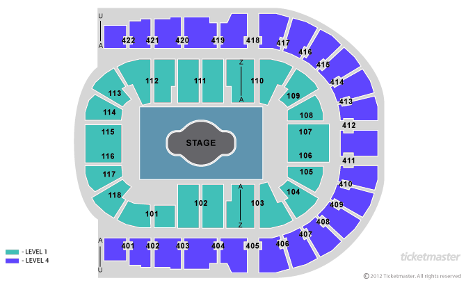 O2 Arena London Seating Plan Detailed Seat Numbers Mapaplan Com