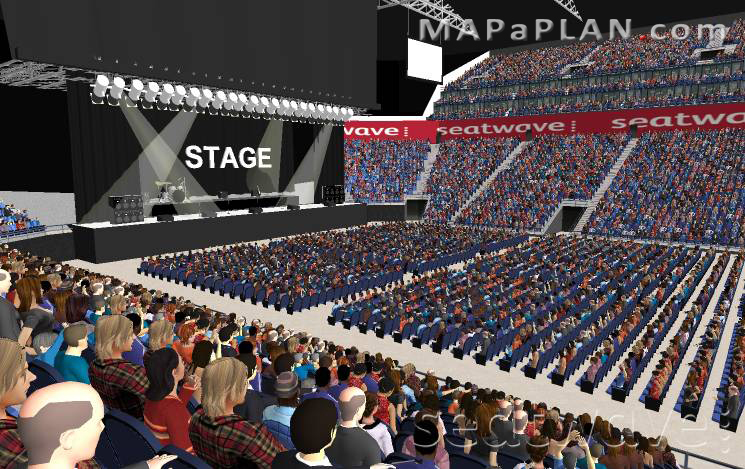 The O2 Arena London seating plan Block 102 Row K Lower tier tickets view