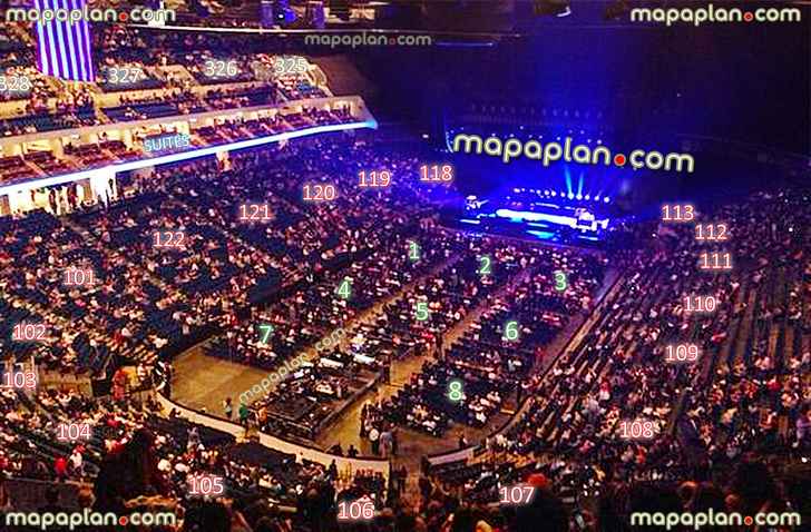 Detailed Seating Chart Bok Center Tulsa