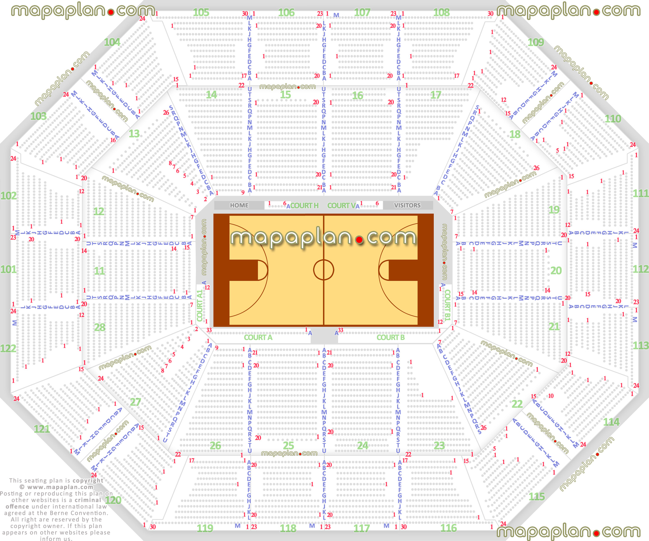 Mohegan Arena Seating Chart