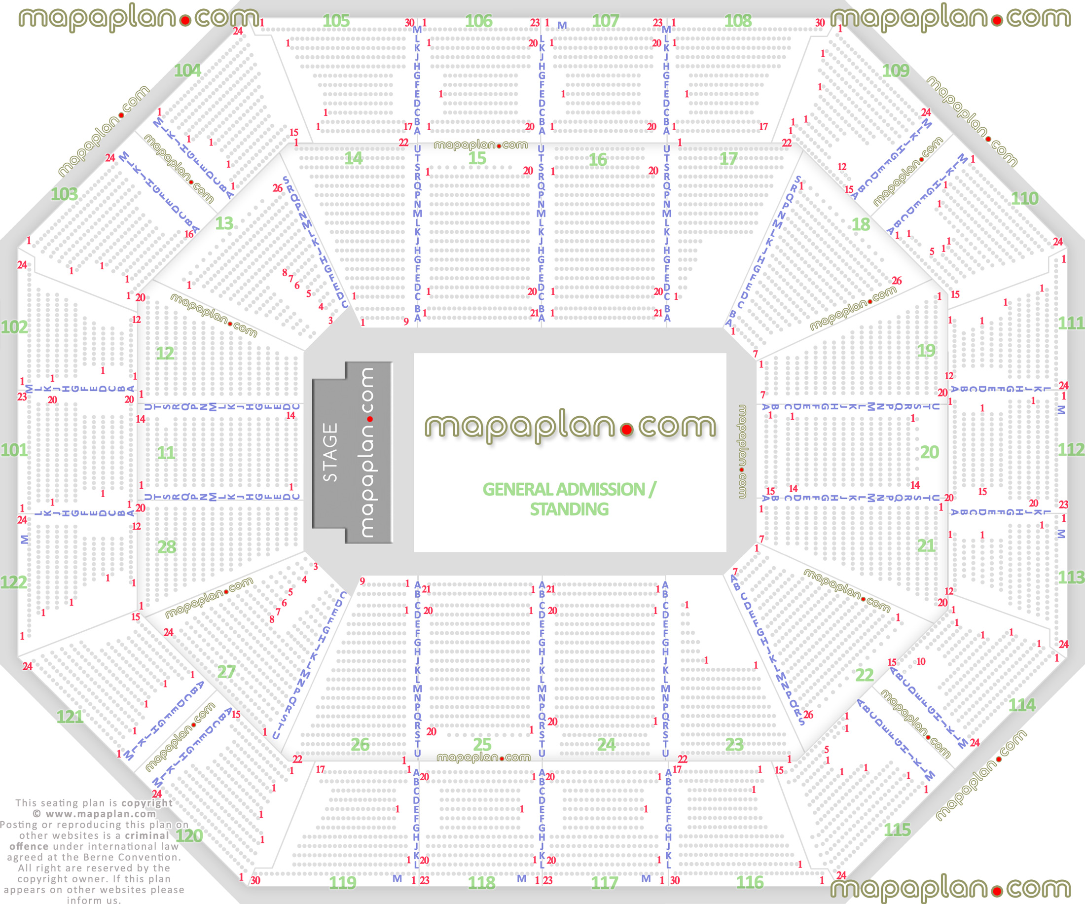 Mohegan Sun Seating Chart