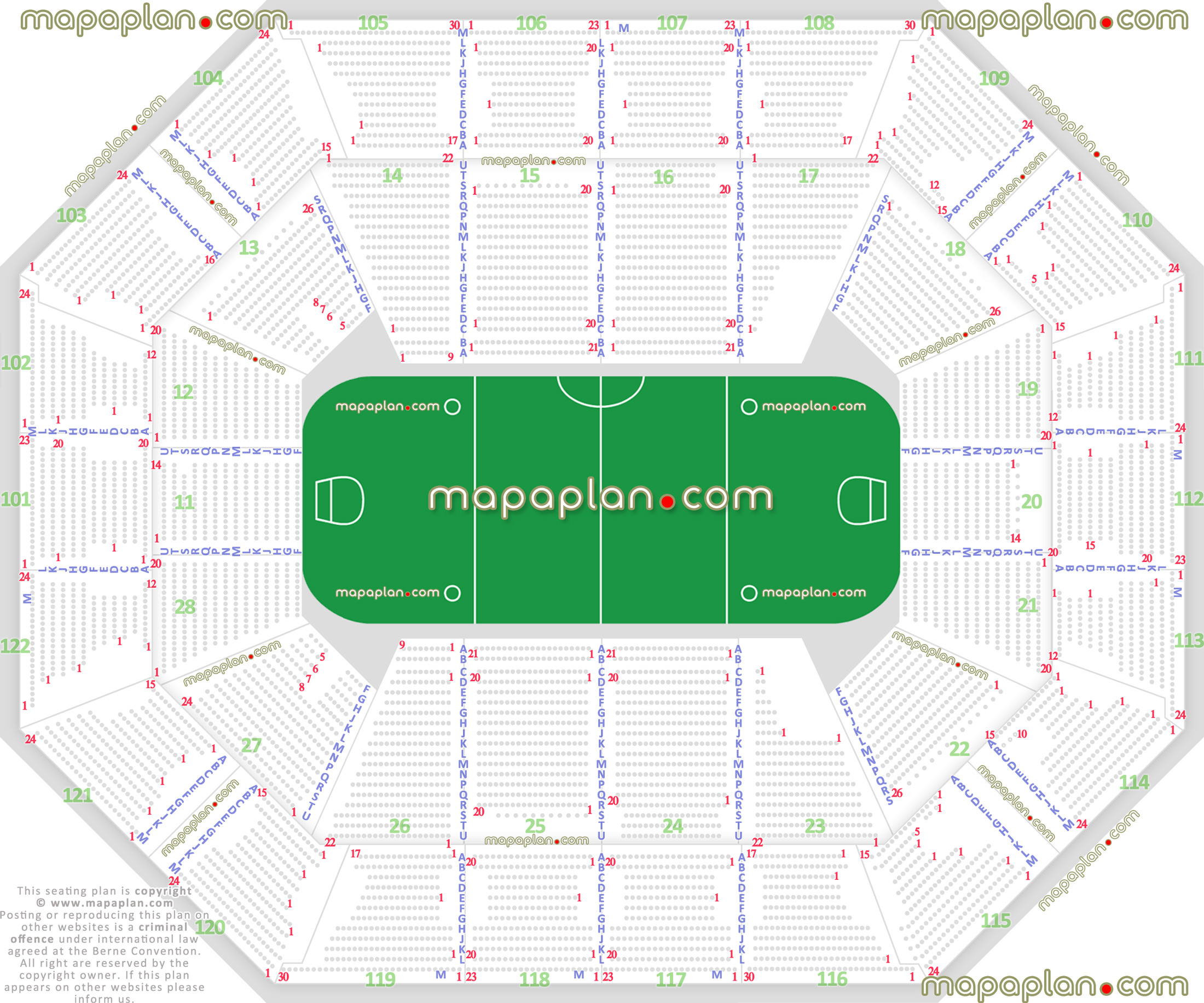 New England Seating Chart