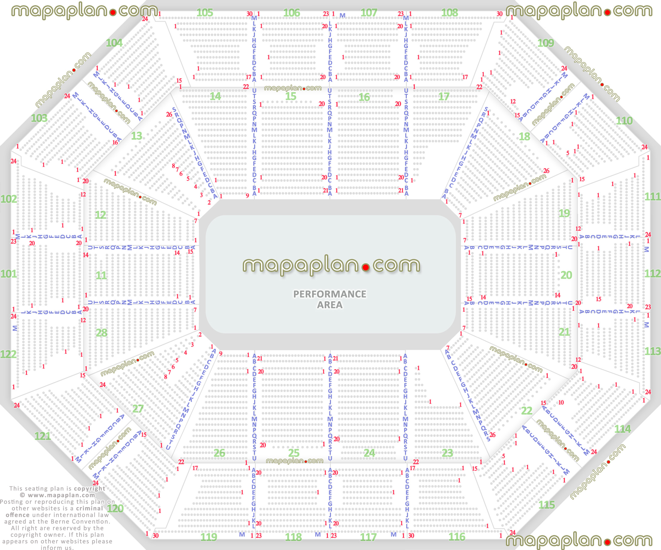 Mohegan Sun Virtual Seating Chart