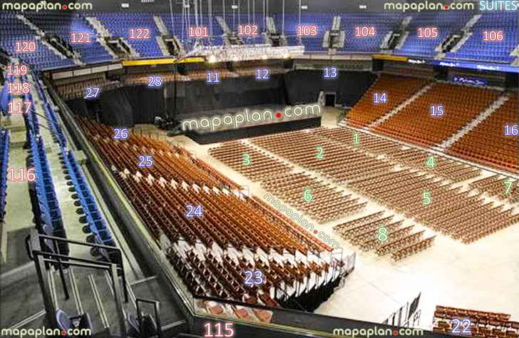 Mohegan Sun Arena Seat Chart Row By Row