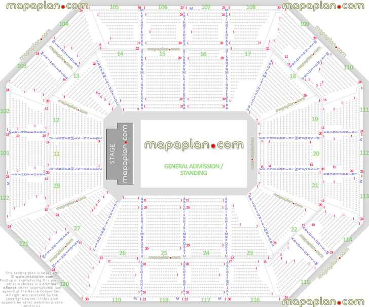 Mohegan Sun Arena Seating Chart With Rows