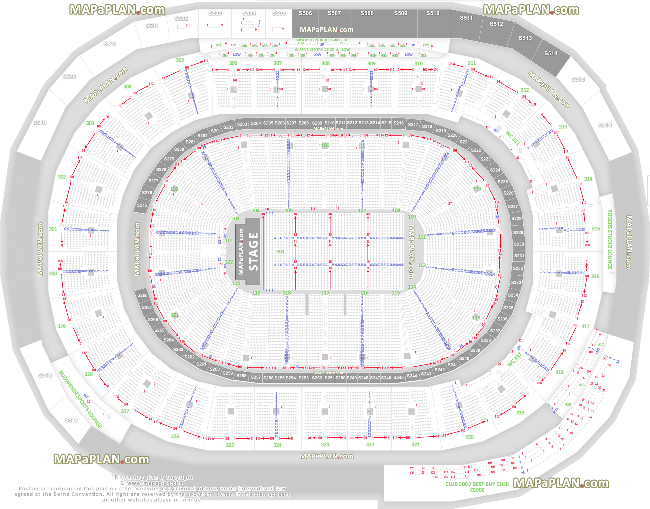 Big Arena Seating Chart