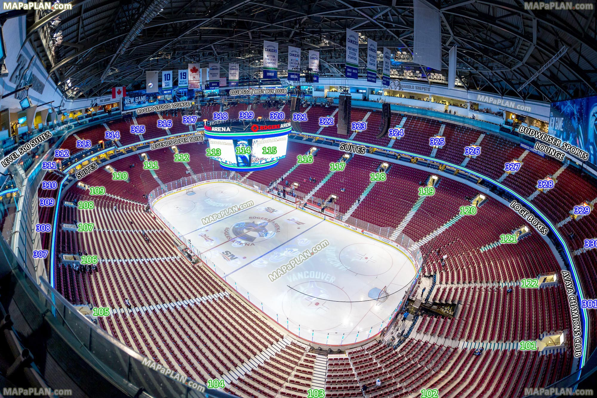 Rogers Place Edmonton Interactive Seating Chart