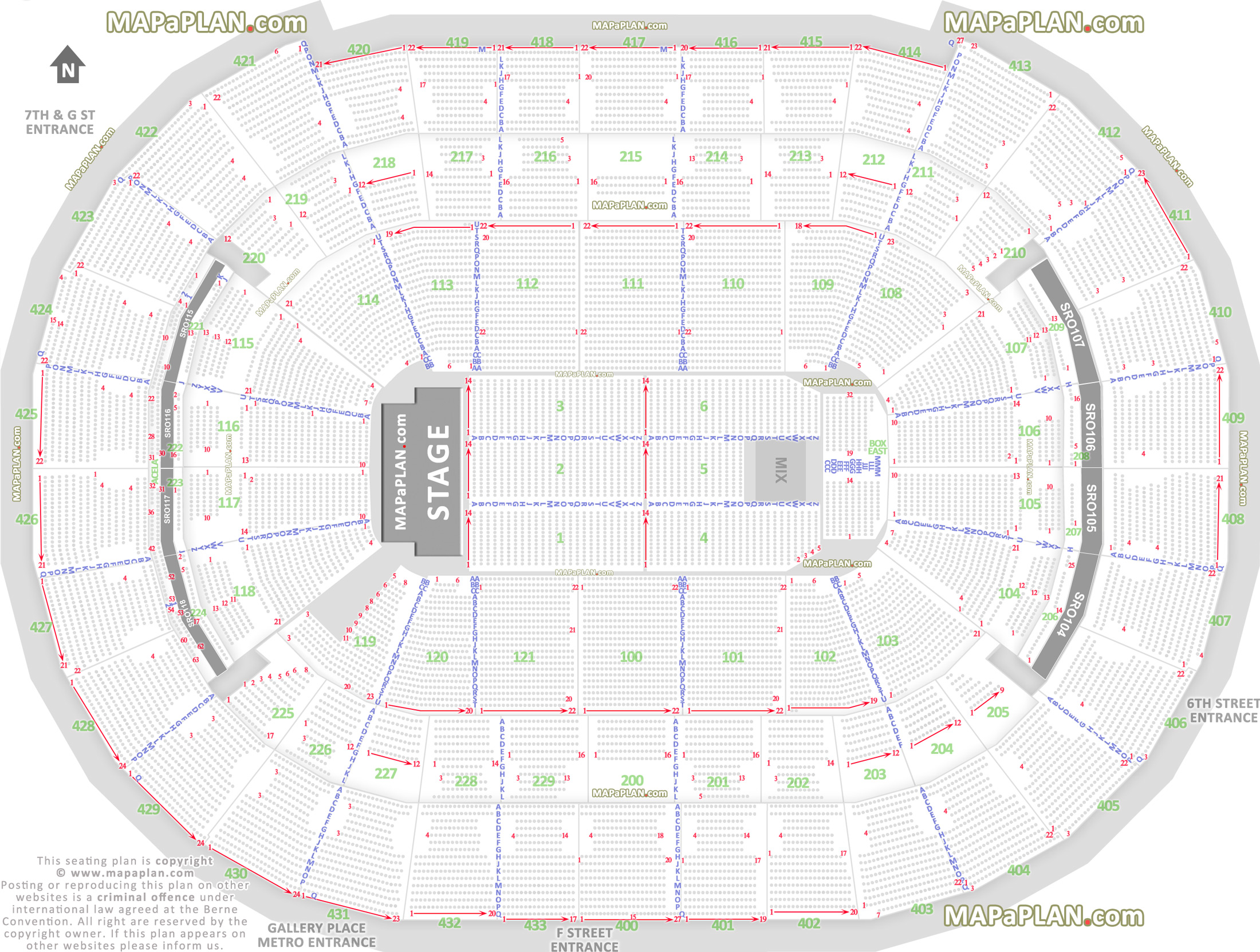 Verizon Seating Chart