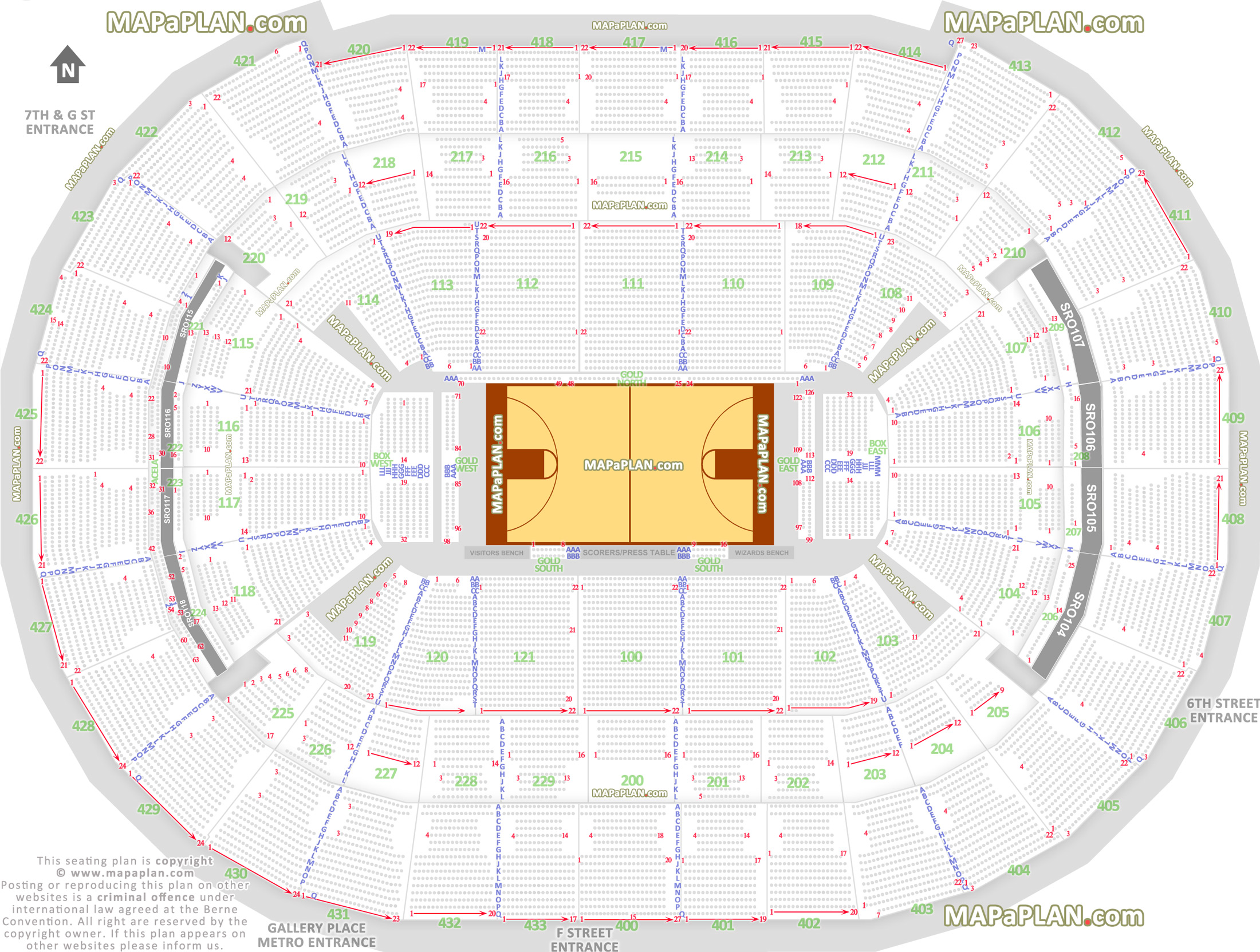 Washington Wizards Seating Chart