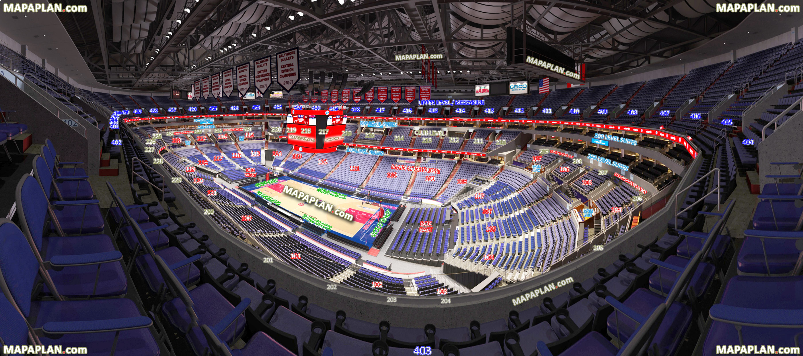 Verizon Center Capitals Seating Chart With Rows