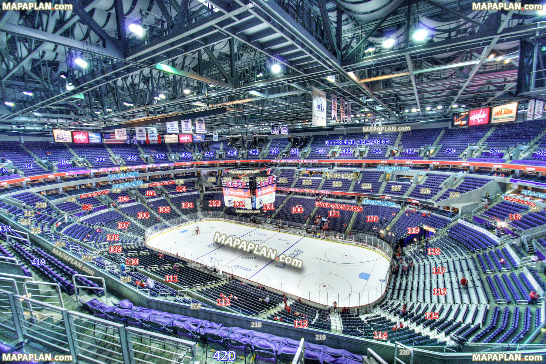 Verizon Center Arena Seating Chart