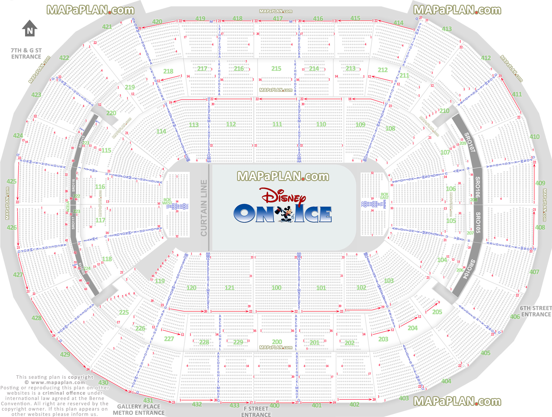 Wizards Seating Chart With Rows