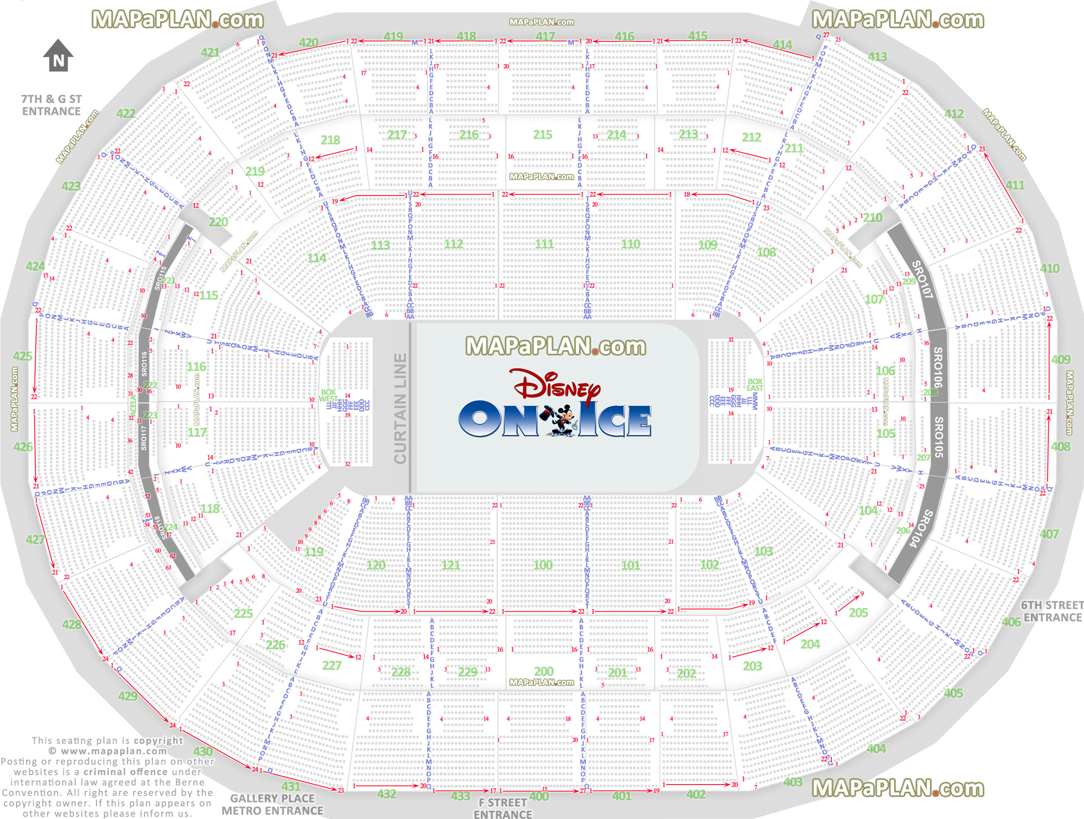 Verizon Center Seating Chart Disney On Ice