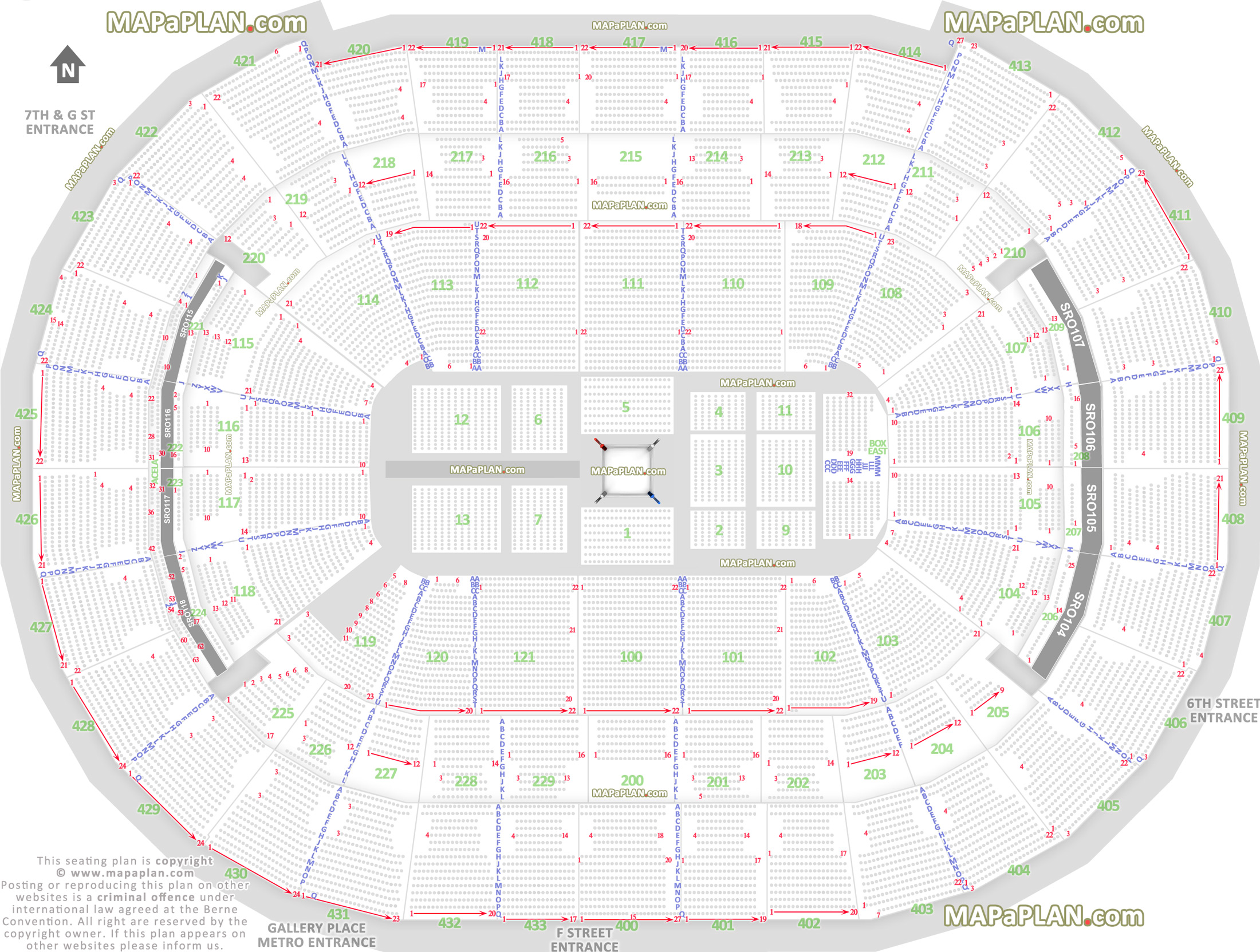 Verizon Seating Chart With Seat Numbers