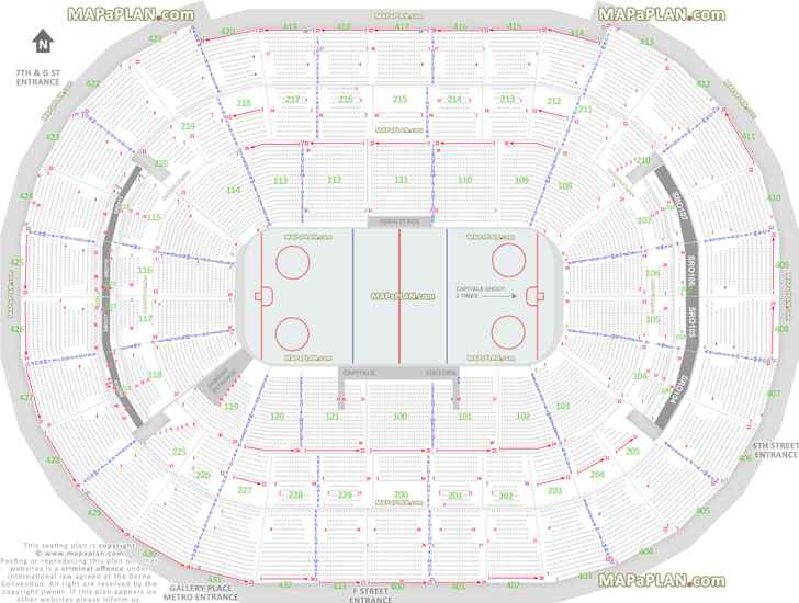 Capital One Arena Seating Chart Hockey