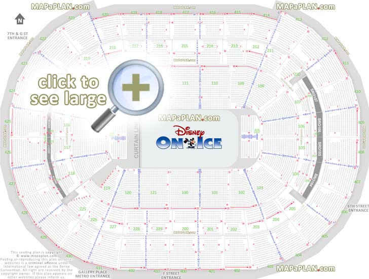 Washington Dc Verizon Center Seat Numbers Detailed Seating Plan Mapaplan Com