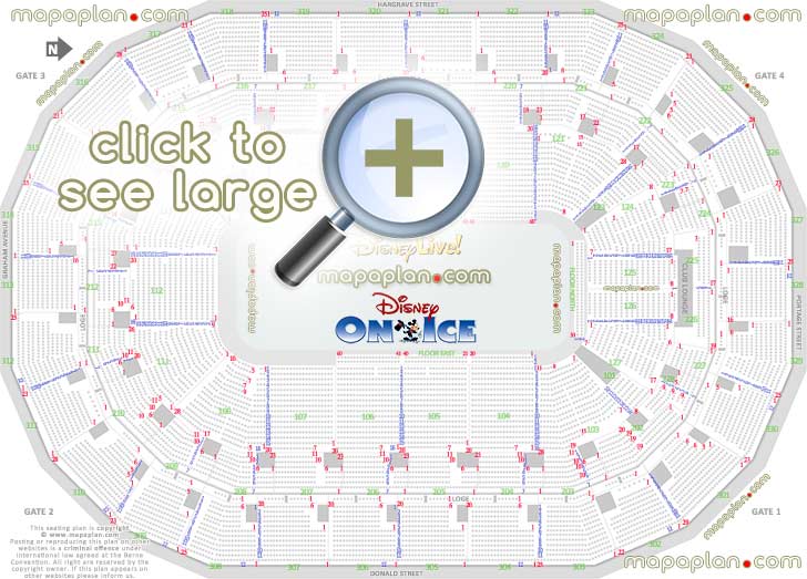 disney live ice canada best seat finder 3d tool precise detailed aisle seat row numbering location data plan ice rink event floor level lower bowl concourse upper balcony seating Winnipeg Canada Life Centre seating chart