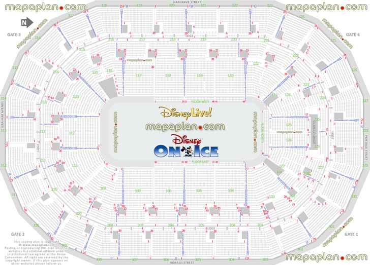 disney live ice canada best seat finder 3d tool precise detailed aisle seat row numbering location data plan ice rink event floor level lower bowl concourse upper balcony seating Winnipeg Canada Life Centre seating chart