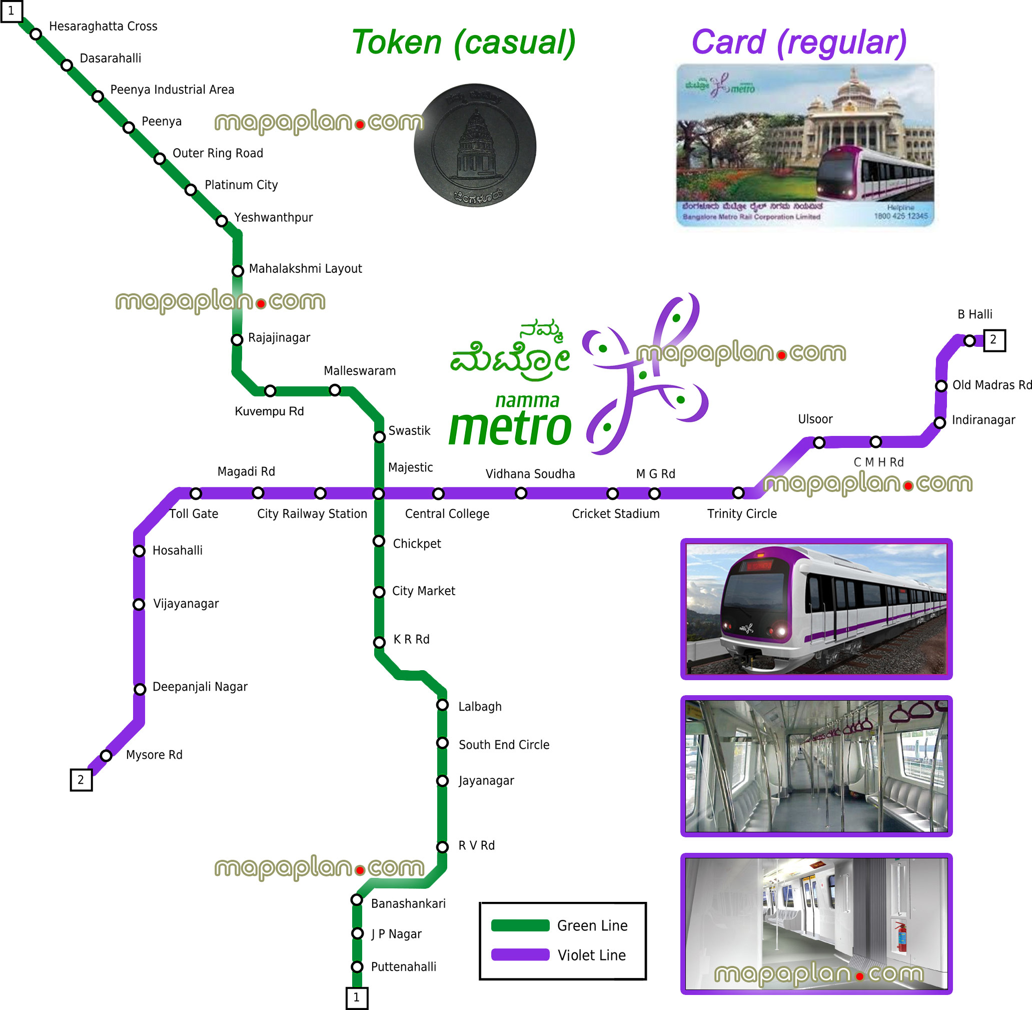 Bangalore Top Tourist Attractions Map 05 Metro New Updated Route Public Transport Namma Station Subway Rail Routes Line High Resolution 