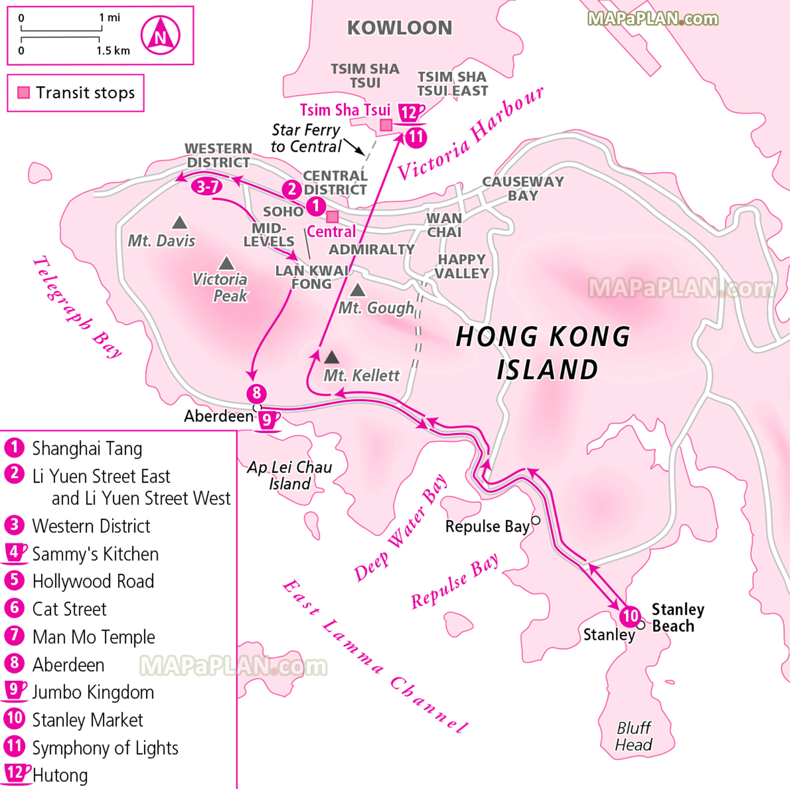 two day trip day two explore most famous hotspots major sites must do attractions aberdeen Hong Kong top tourist attractions map