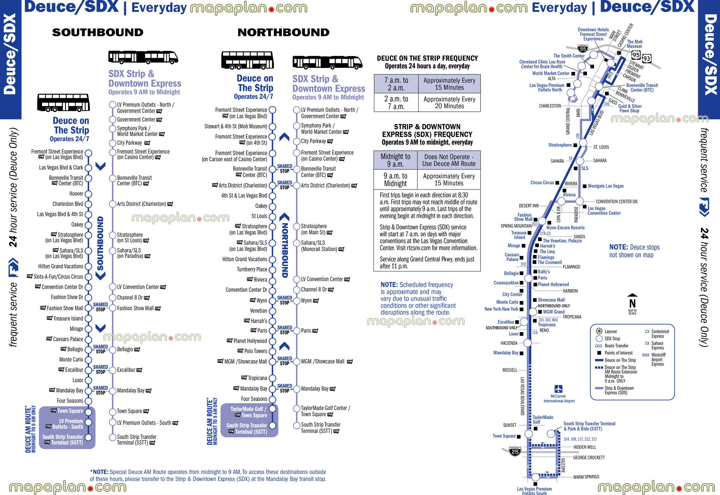 the deuce las vegas map Las Vegas Map Diagram Of Deuce Sdx Strip Downtown Express the deuce las vegas map