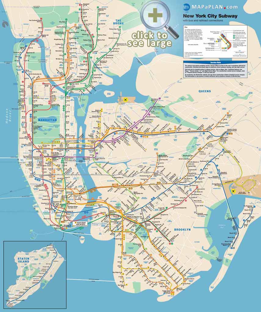 Maps Of New York Top Tourist Attractions Free Printable