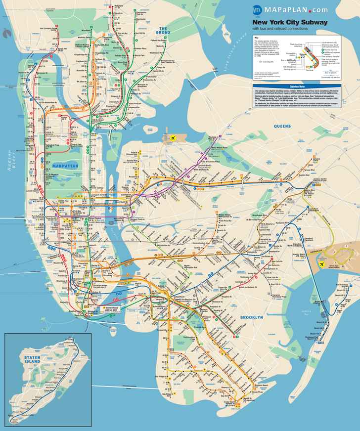 Maps Of New York Top Tourist Attractions Free Printable