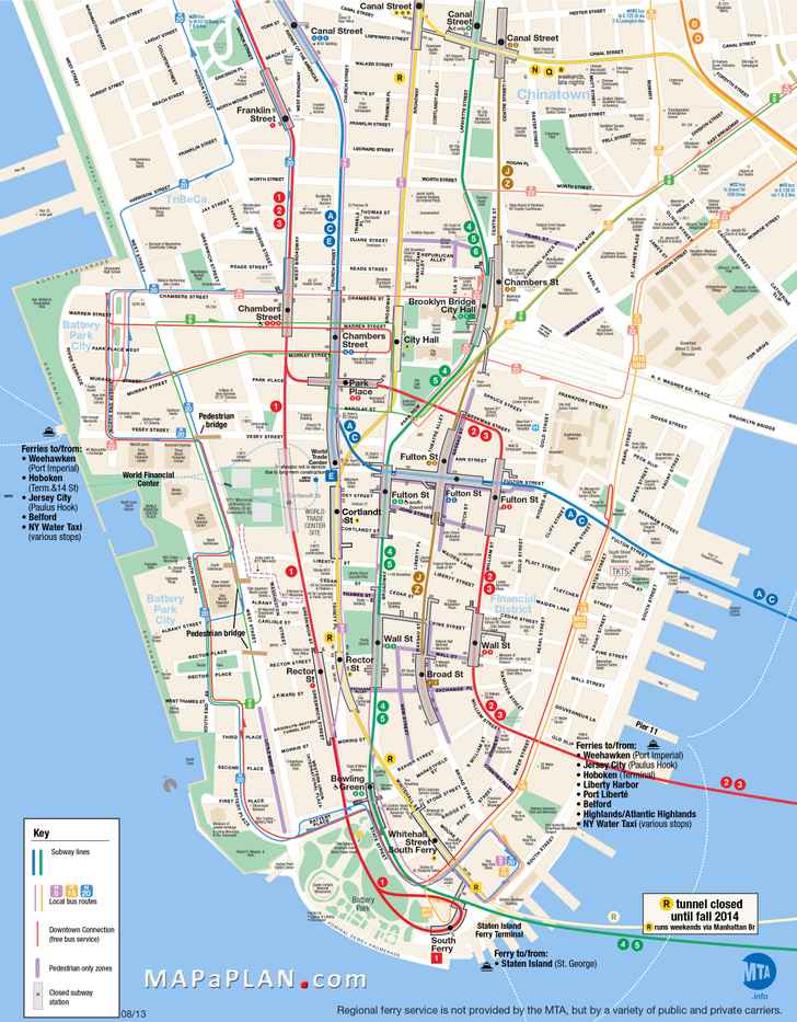 tourist printable map of new york Maps Of New York Top Tourist Attractions Free Printable Mapaplan Com tourist printable map of new york