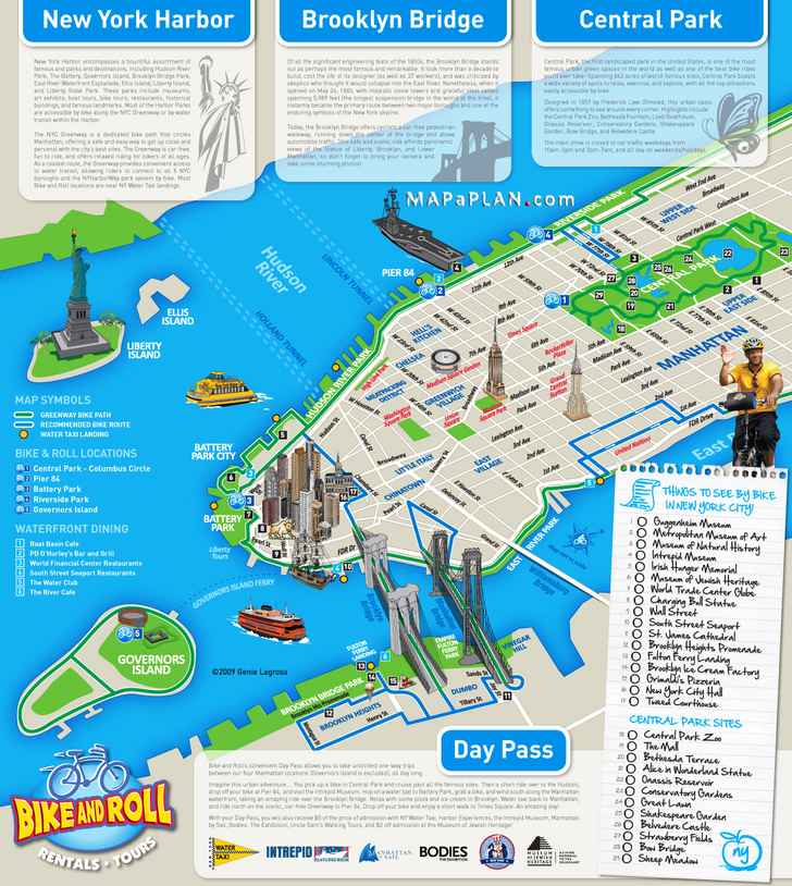 tourist printable map of new york Maps Of New York Top Tourist Attractions Free Printable Mapaplan Com tourist printable map of new york