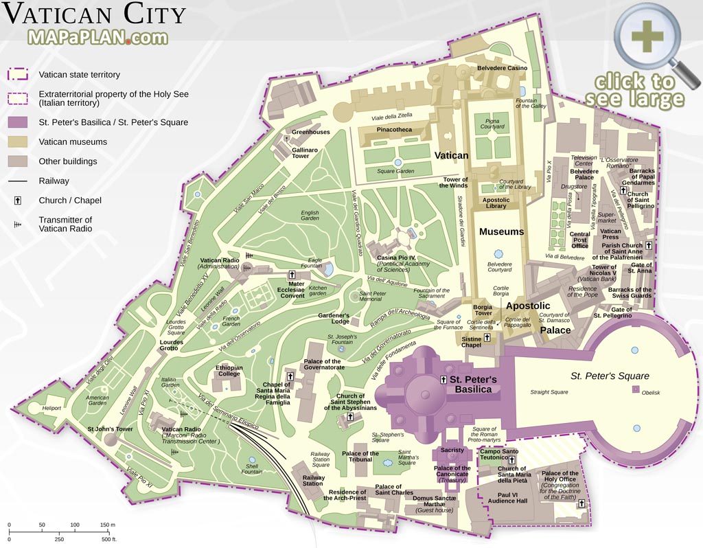 Vatican City must do favourite major landmarks map Rome top tourist attractions map