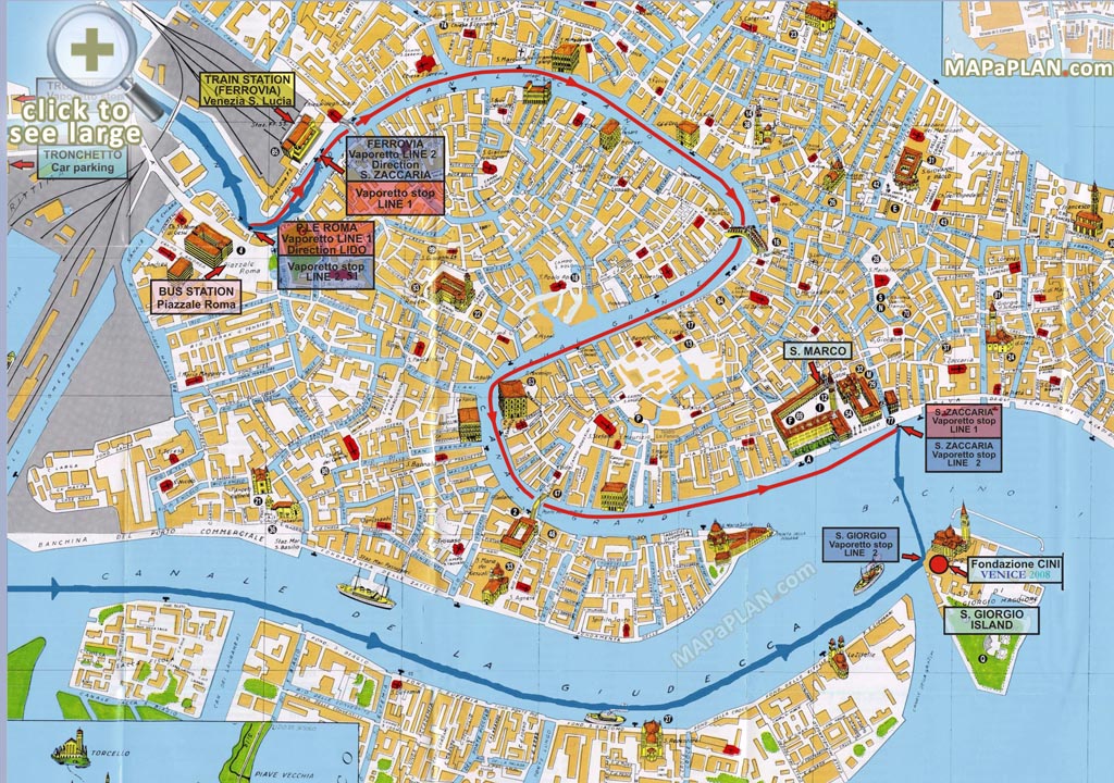Venice Maps Top Tourist Attractions Free Printable City