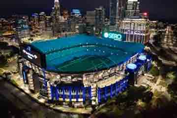 charlotte bank of america stadium arena detailed interactive seat row numbers chart plan